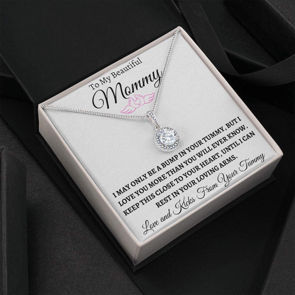 New mommy hope necklace( pink)