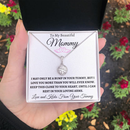 New mommy hope necklace( pink)