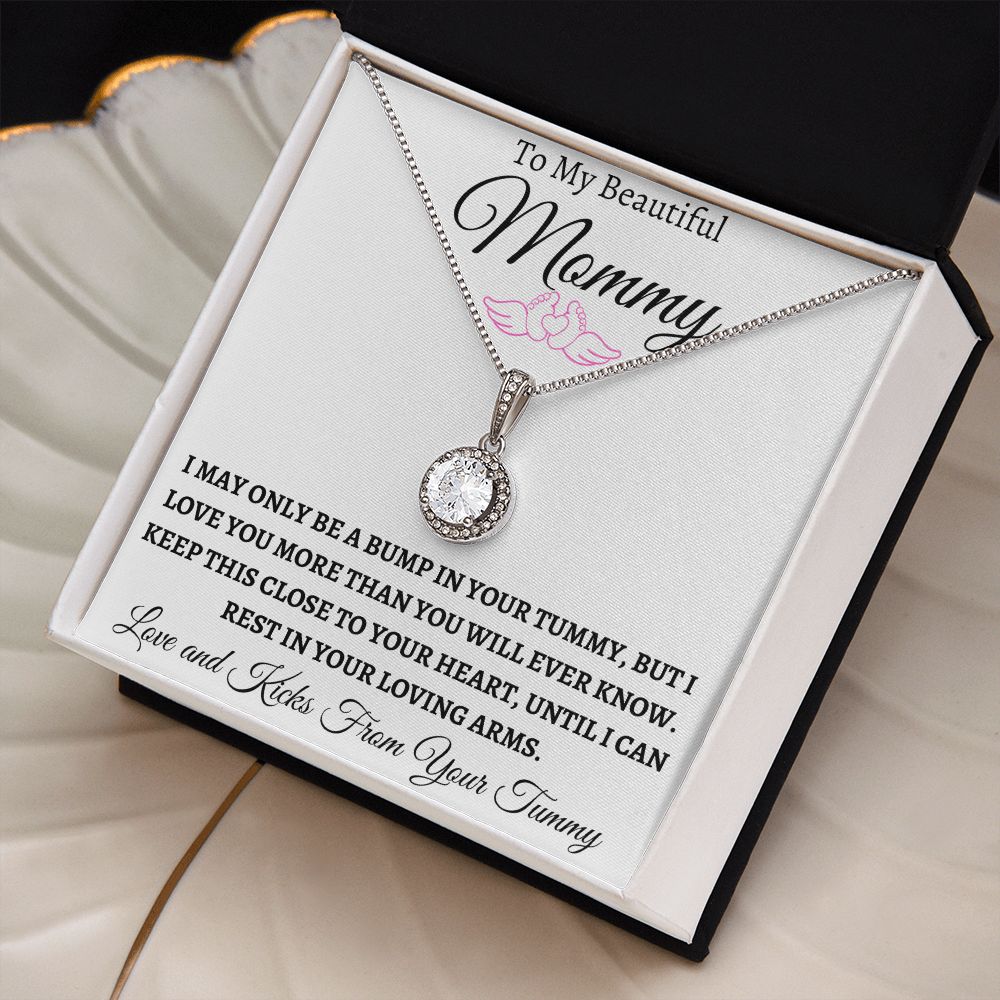 New mommy hope necklace( pink)