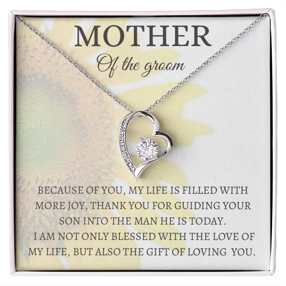 Mother of the groom, forever love necklace