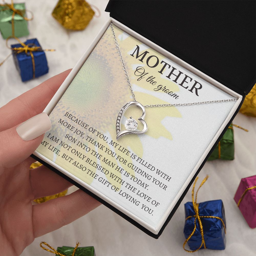 Mother of the groom, forever love necklace