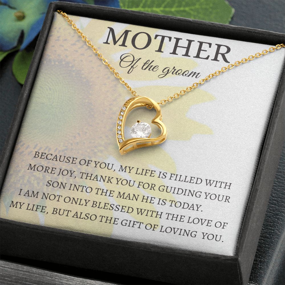 Mother of the groom, forever love necklace